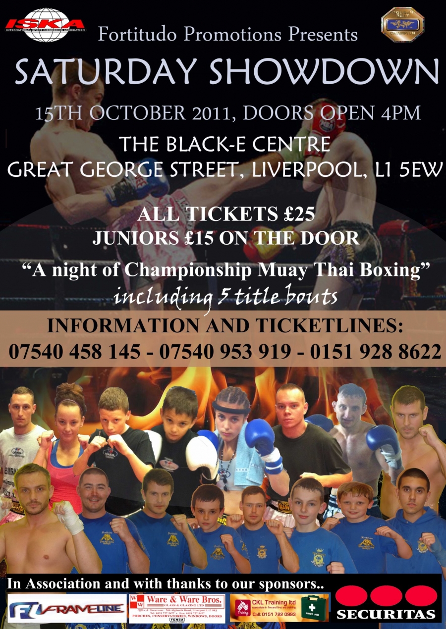 Ax Muay Thai / Kickboxing Forum Muay Thai Showdown In Liverpool, Sat